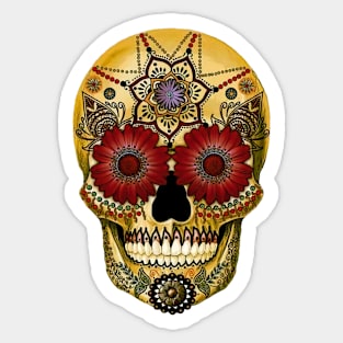 Day of the Dead Sugar Skull Sticker